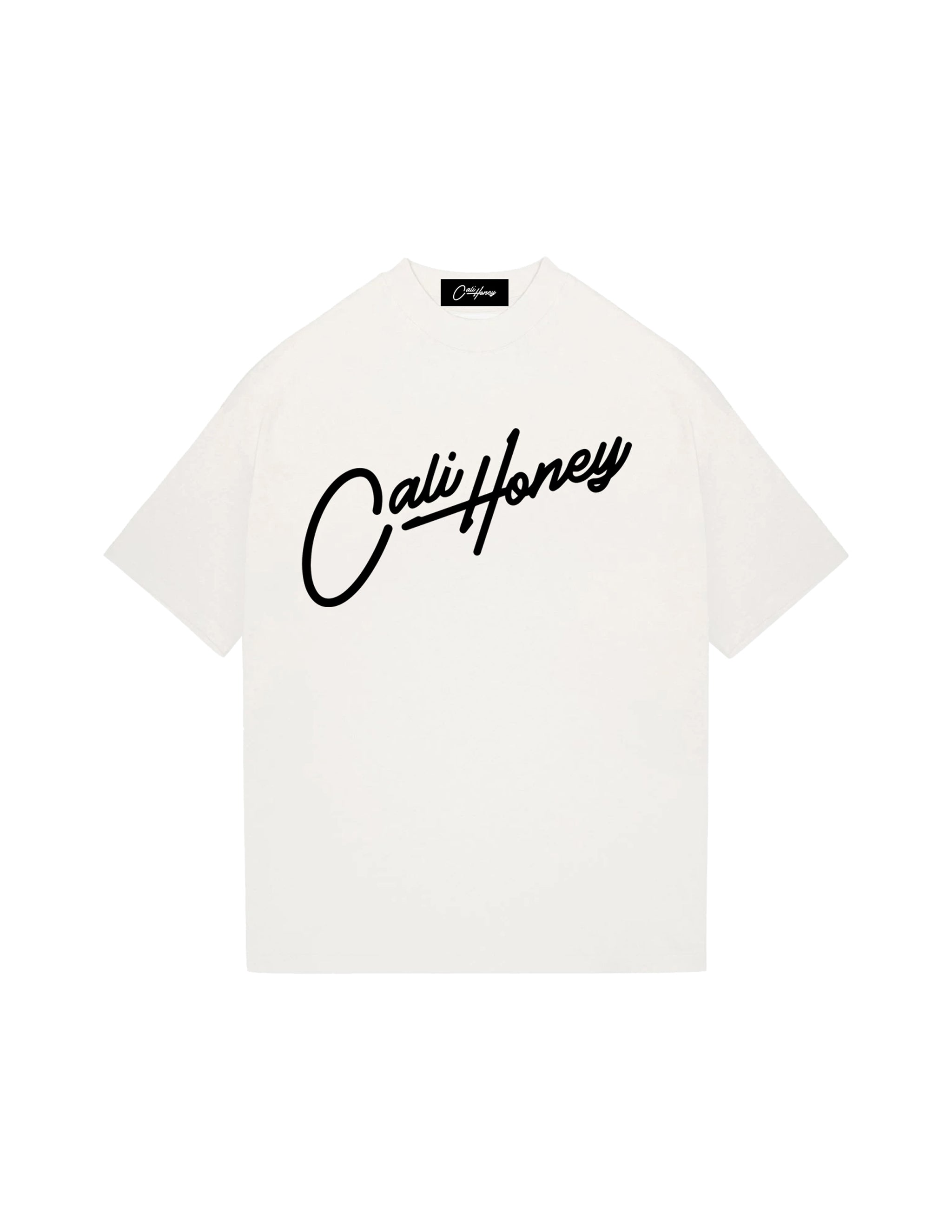 White Cursive Logo T-Shirt