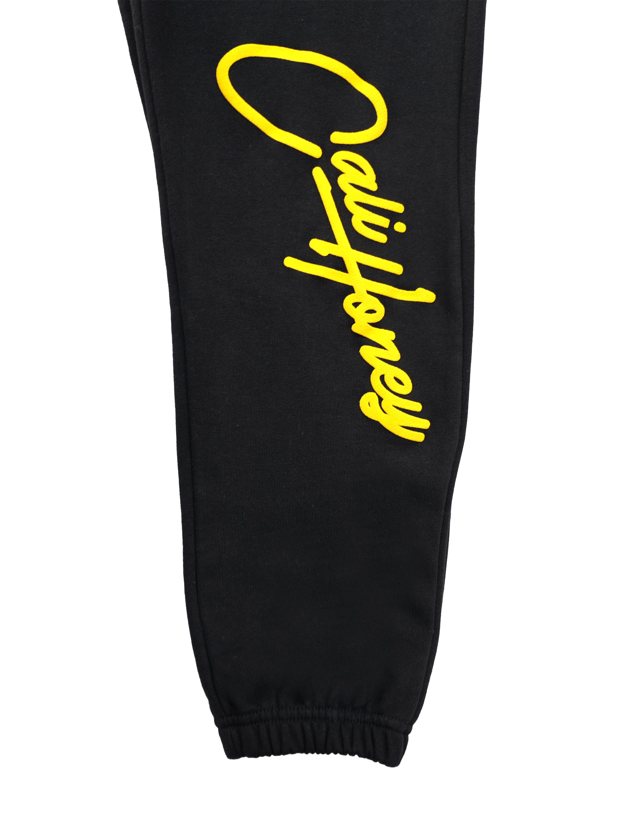 Gold Double Logo Sweatpants Black