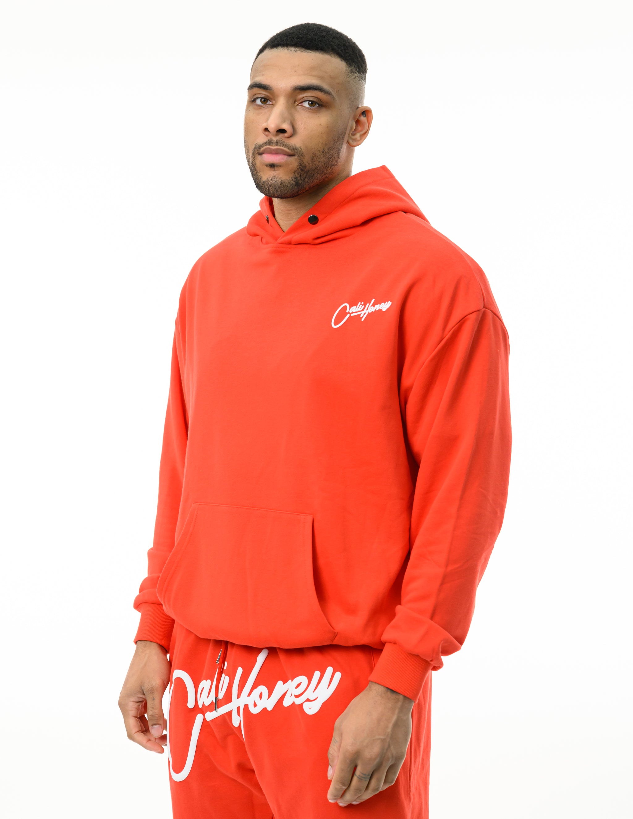 Cursive Hoodie Red