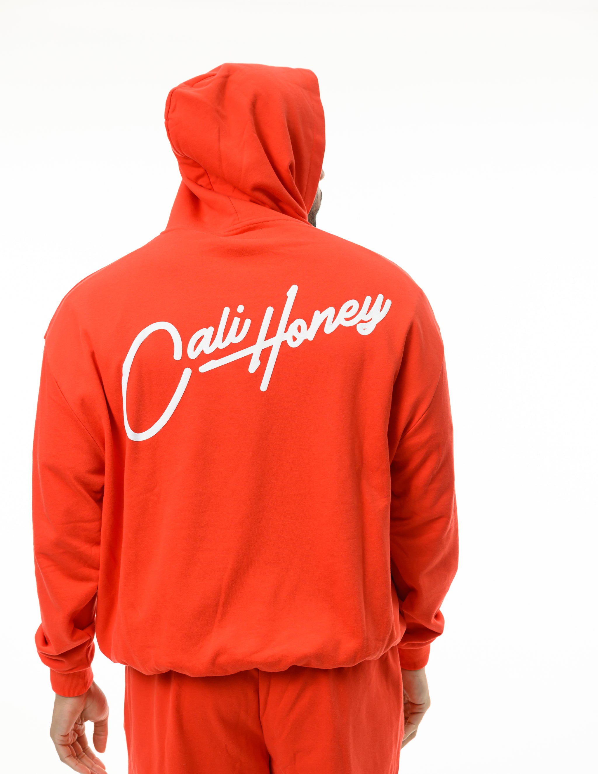 Cursive Hoodie Red