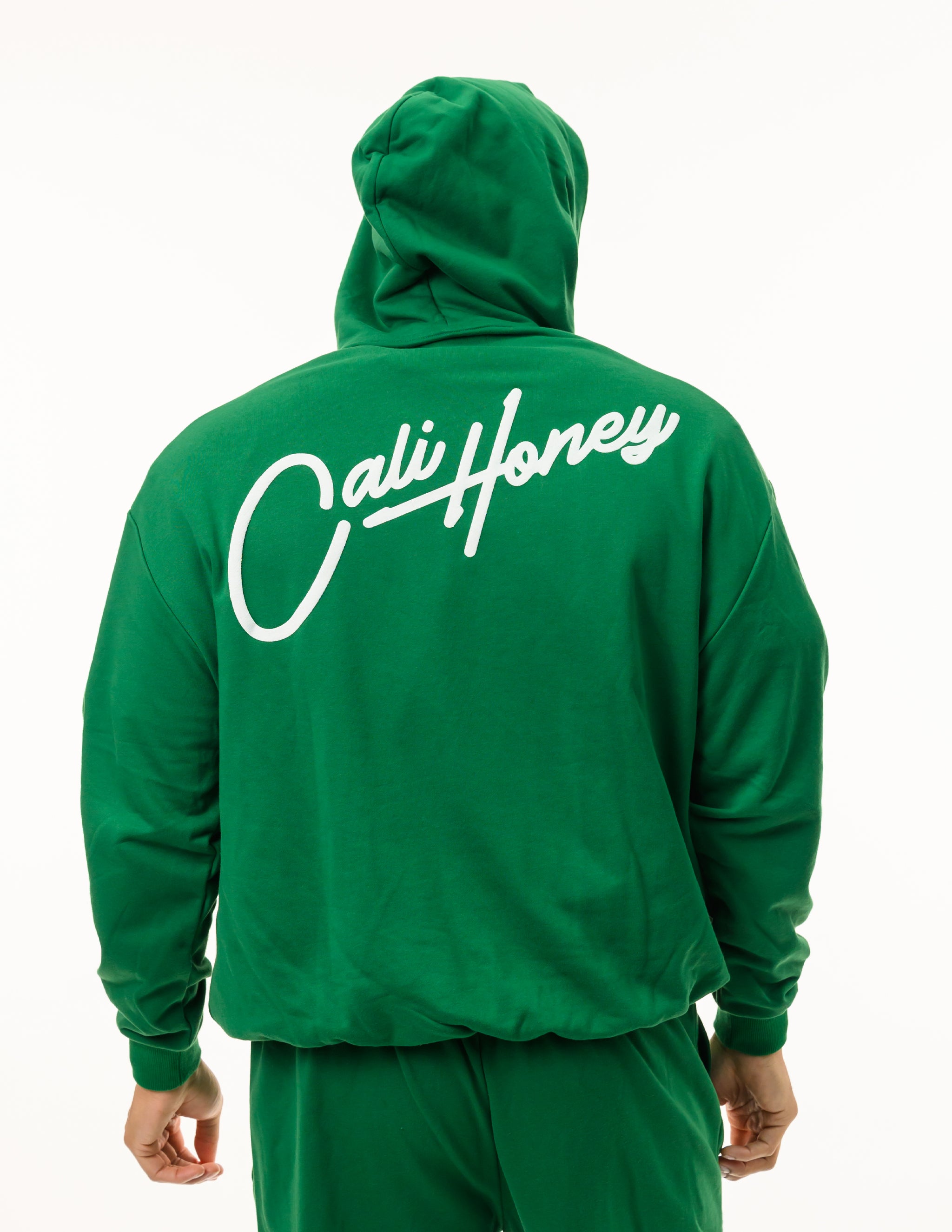 Cursive Hoodie Green
