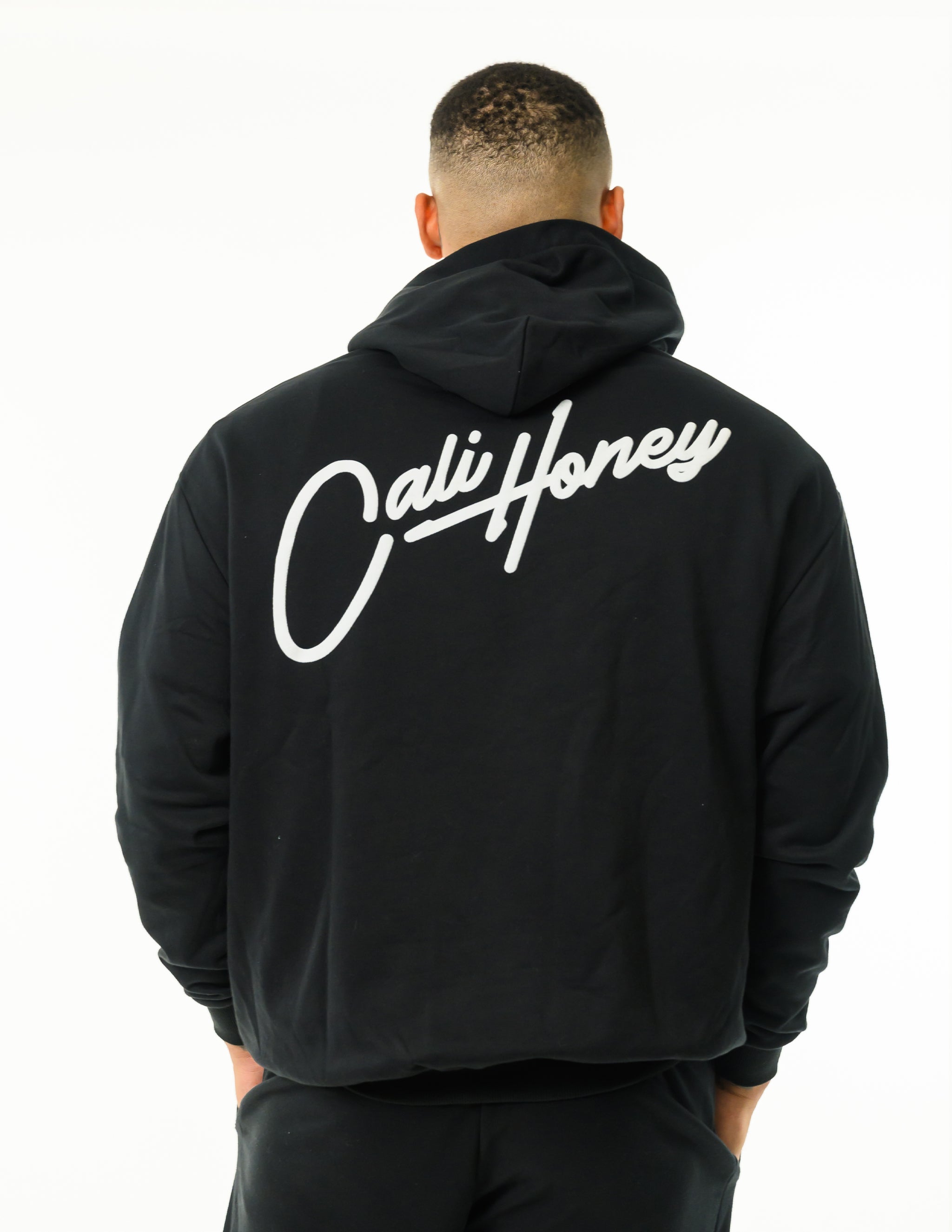 Cursive Hoodie Black