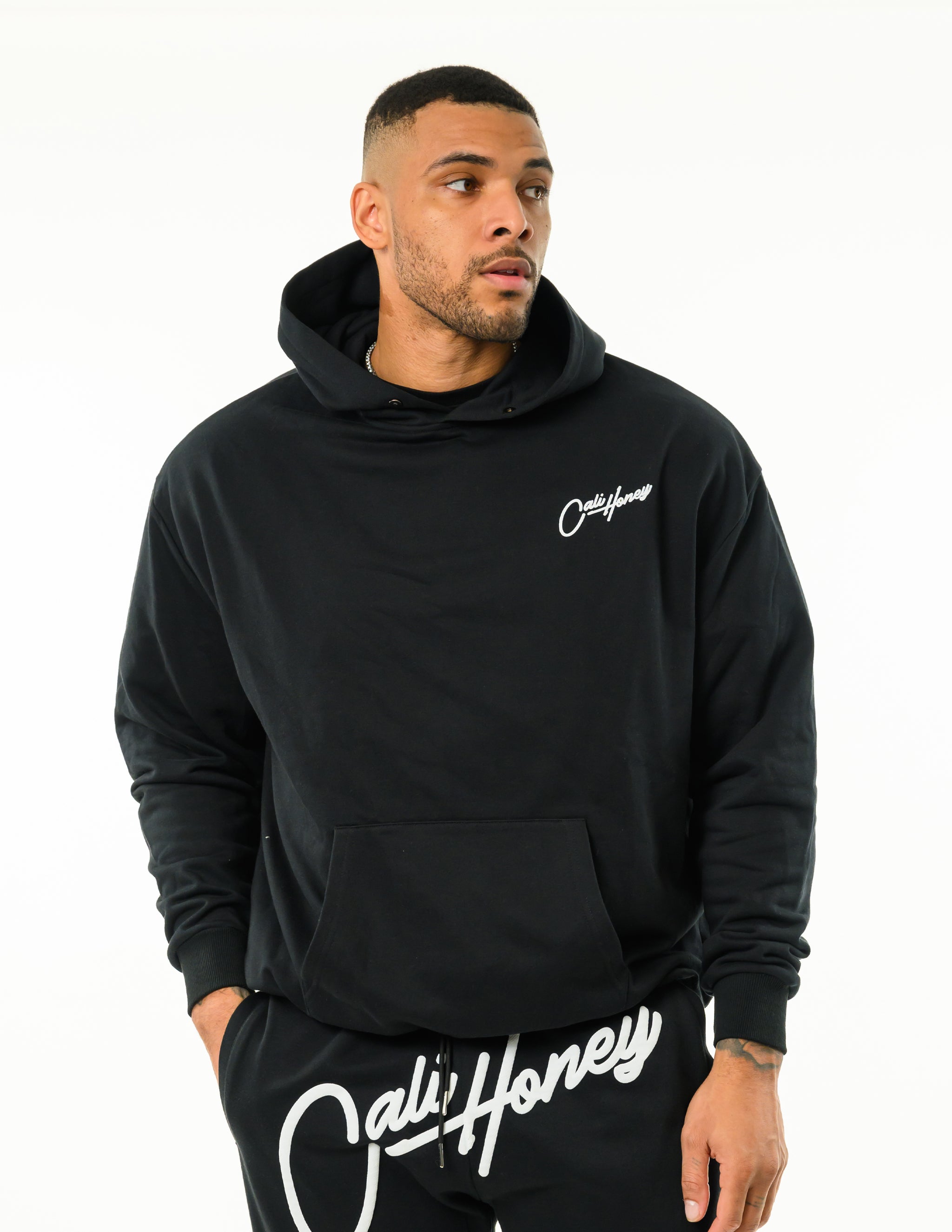 Cursive Hoodie Black