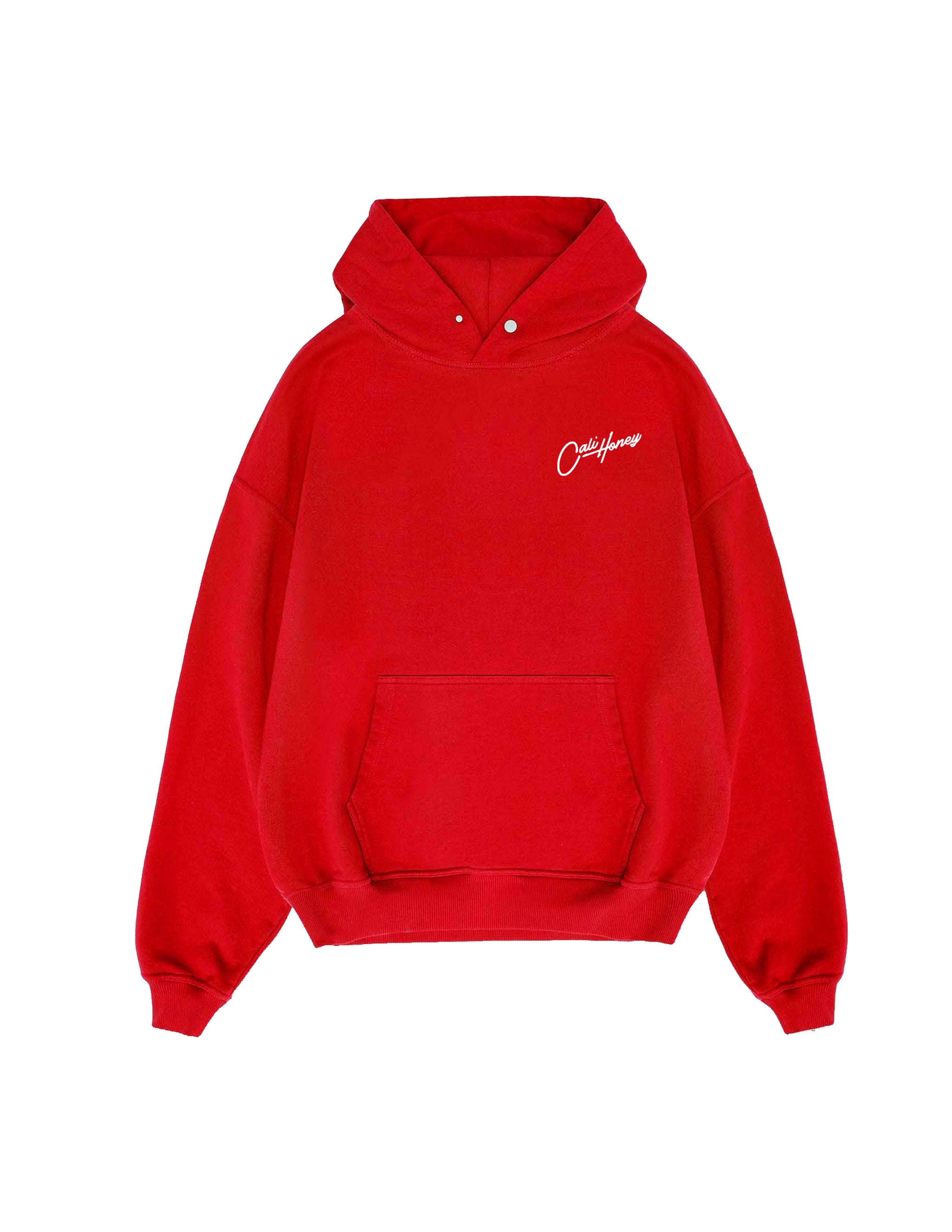 Cursive Hoodie Red