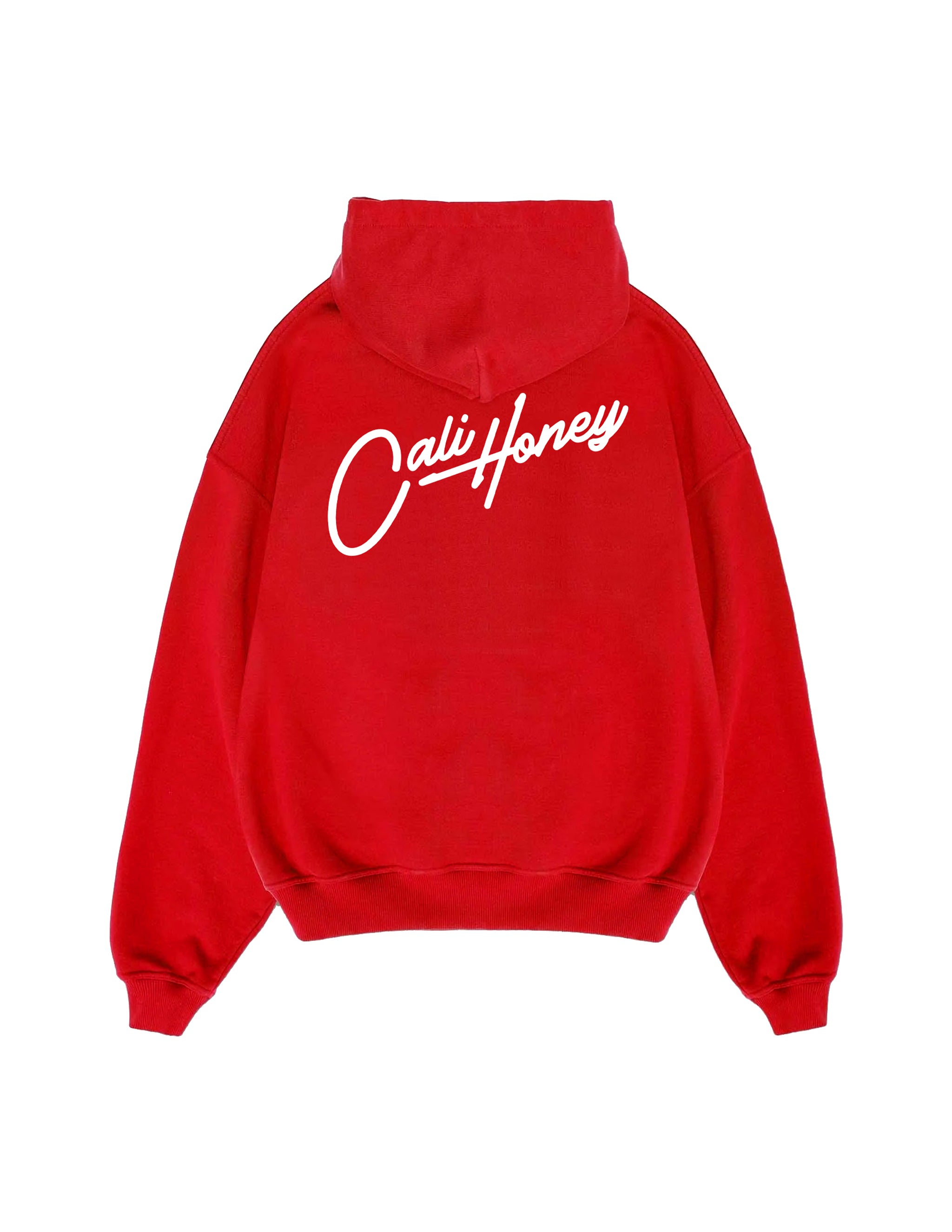 Cursive Hoodie Red