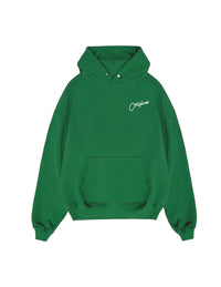 Cursive Hoodie Green