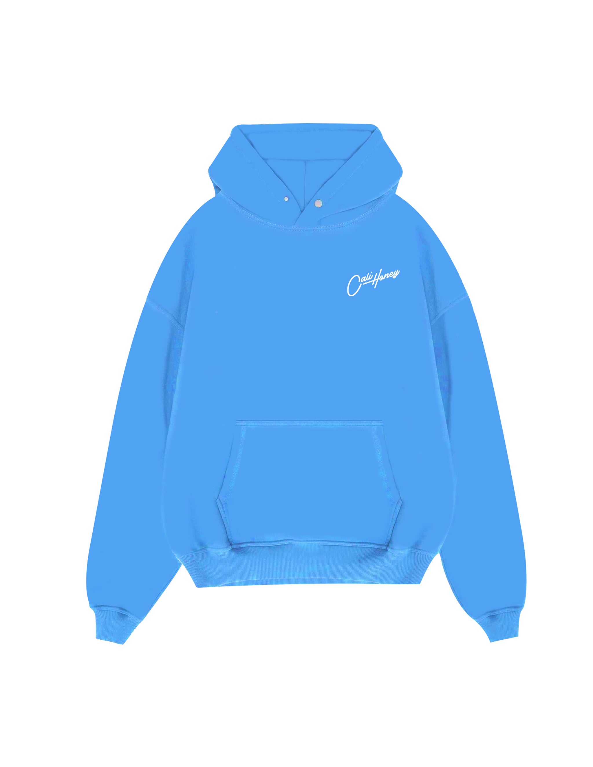 Cursive Hoodie Sky Blue