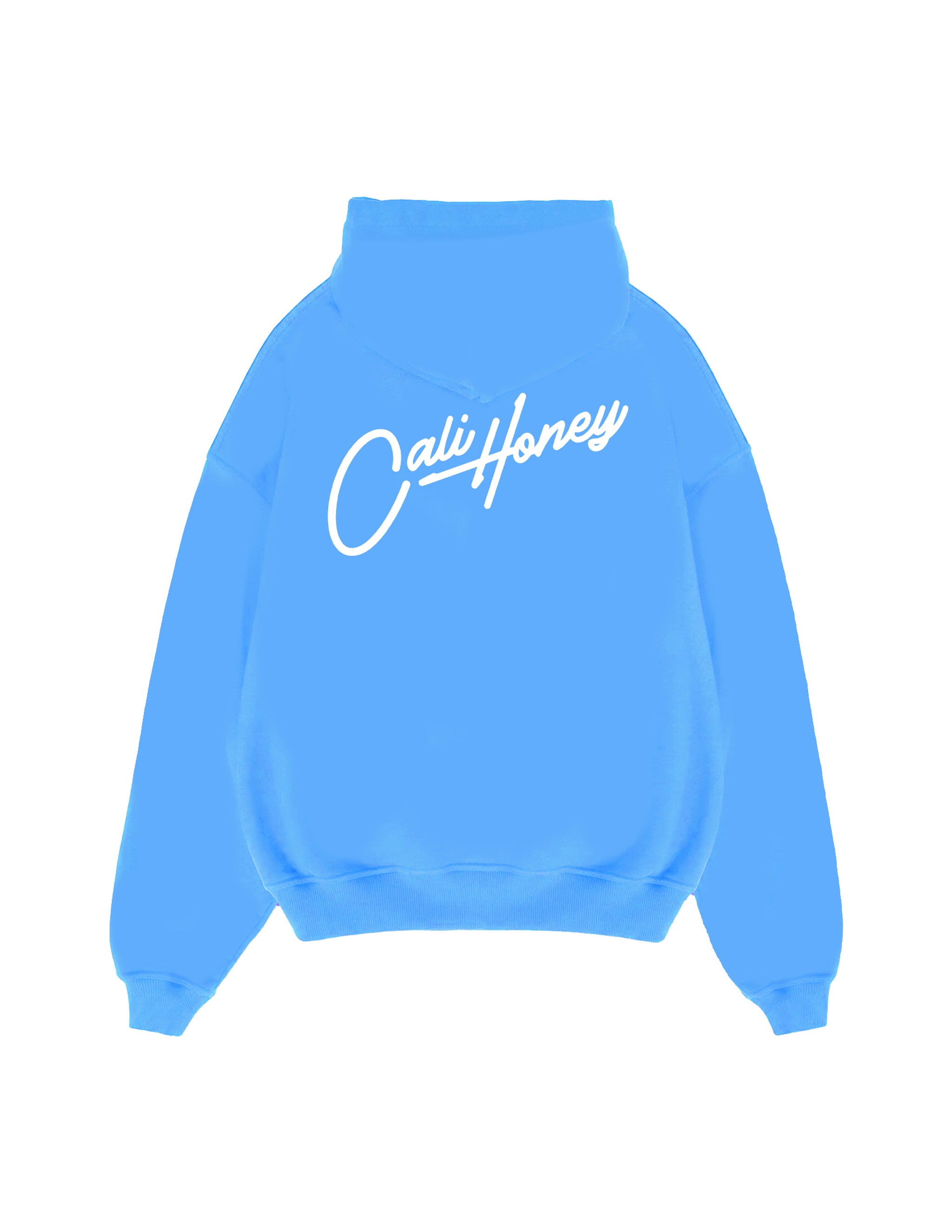 Cursive Hoodie Sky Blue