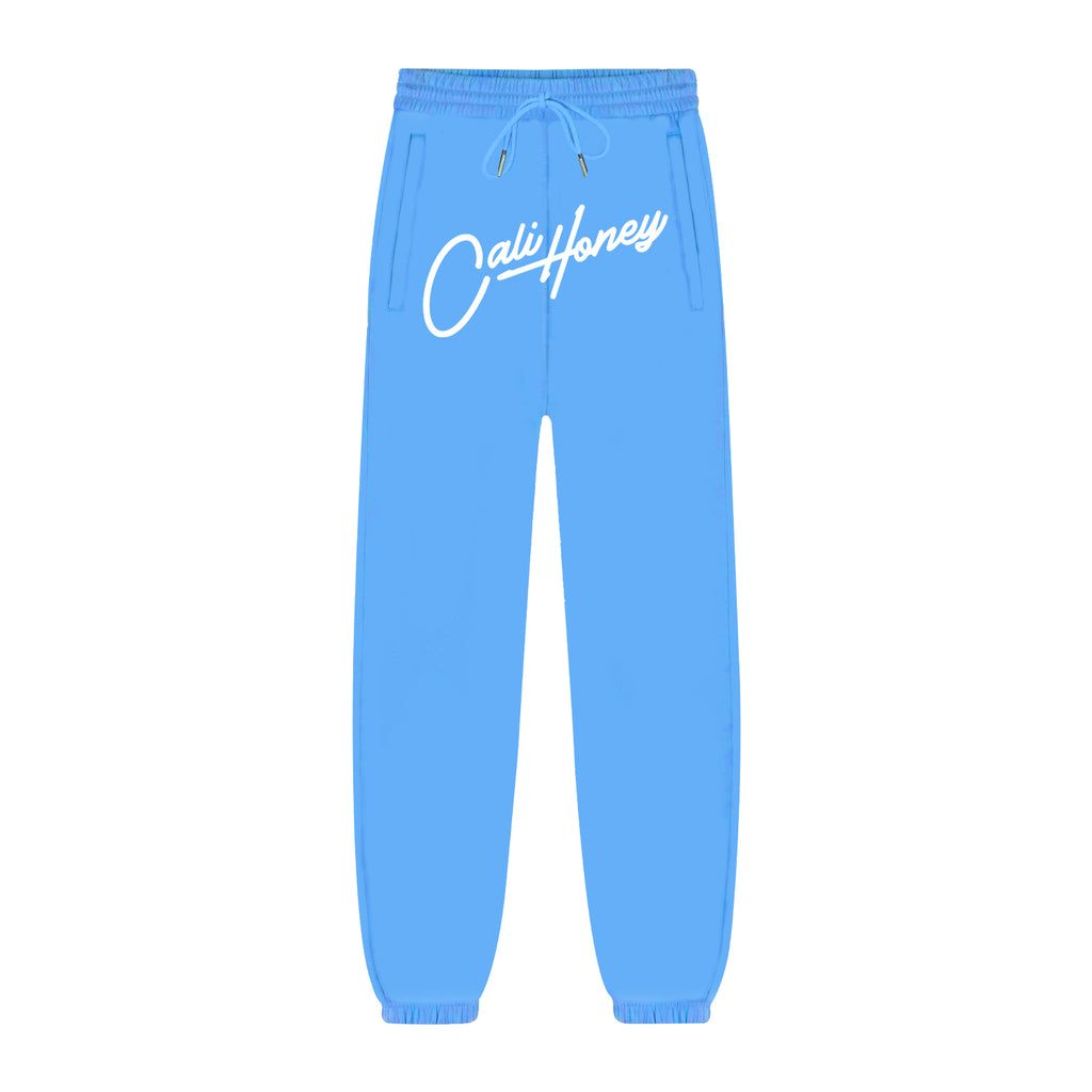Cursive Logo Sweats Sky Blue