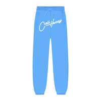 Cursive Logo Sweats Sky Blue