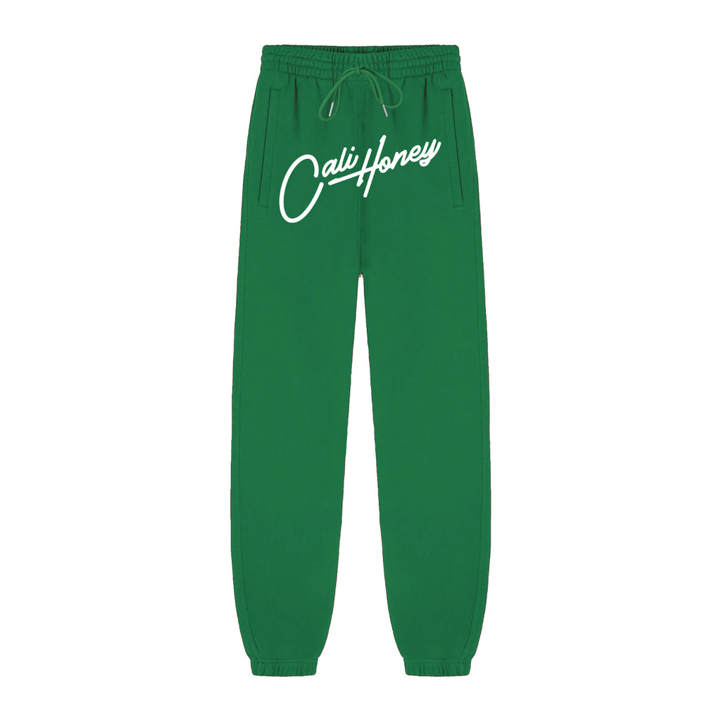 Cursive Logo Sweats Green