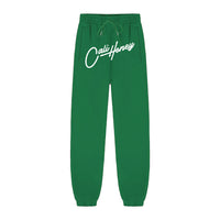 Cursive Logo Sweats Green