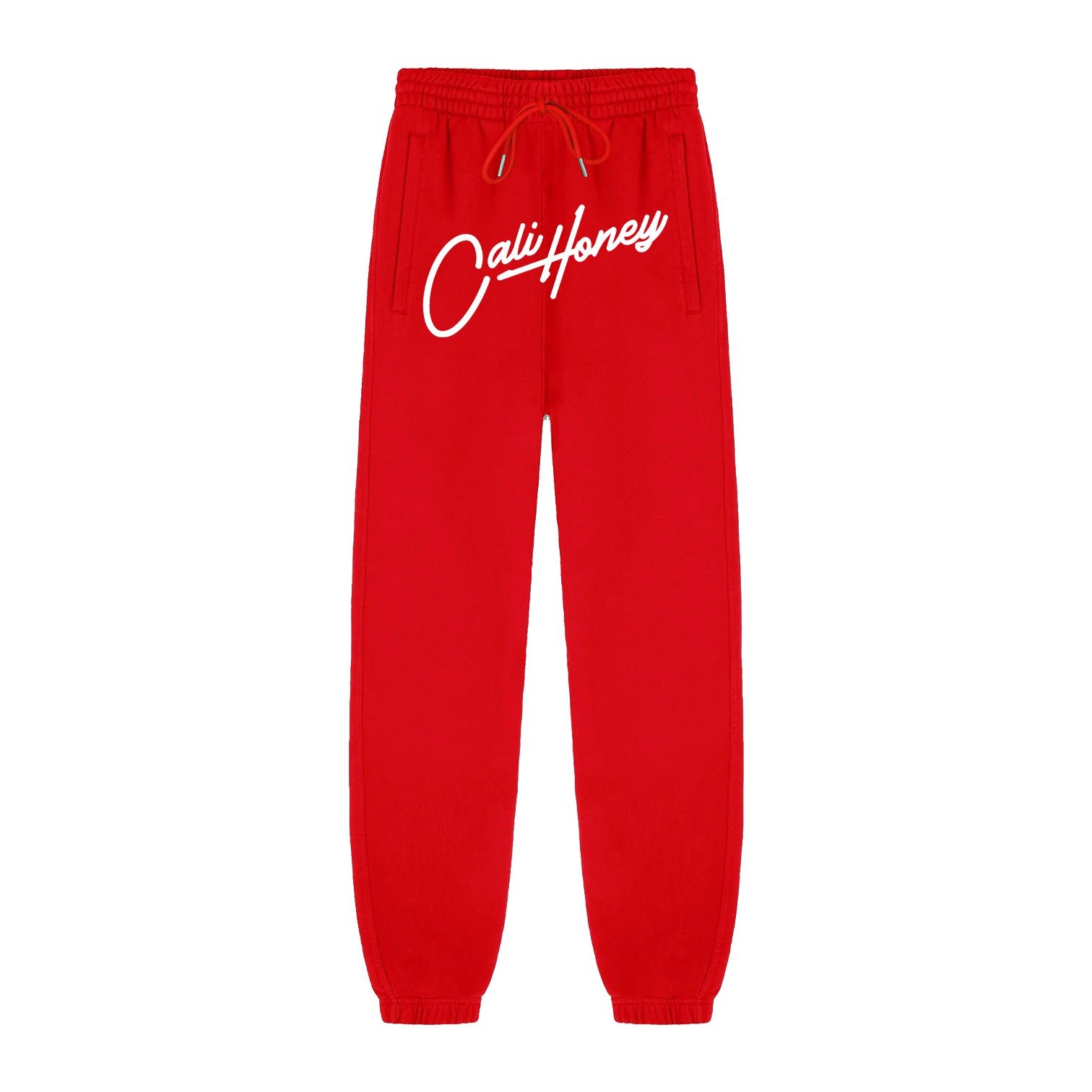 Cursive Logo Sweats Red