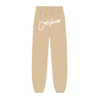 Cursive Logo Sweats Beige