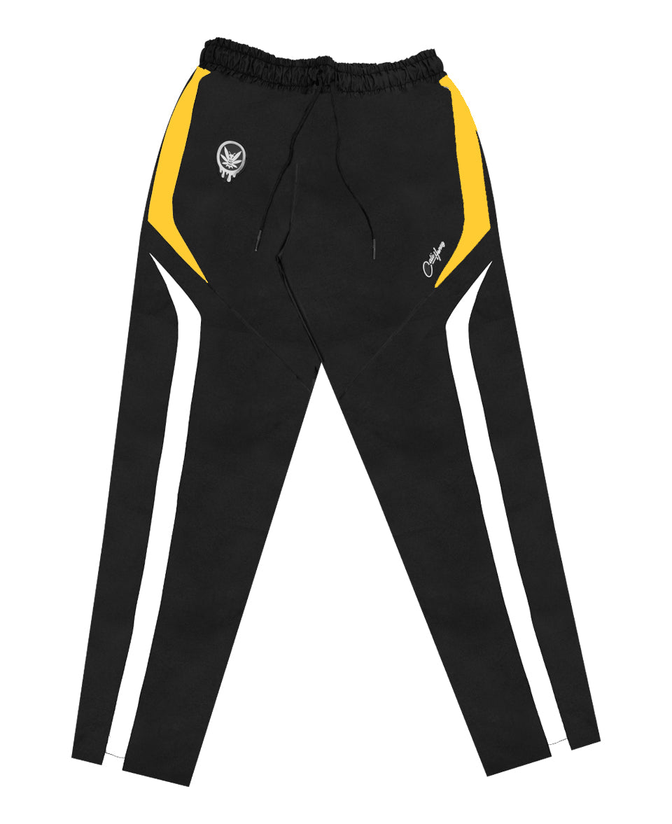 Windbreaker Pants Black & Yellow