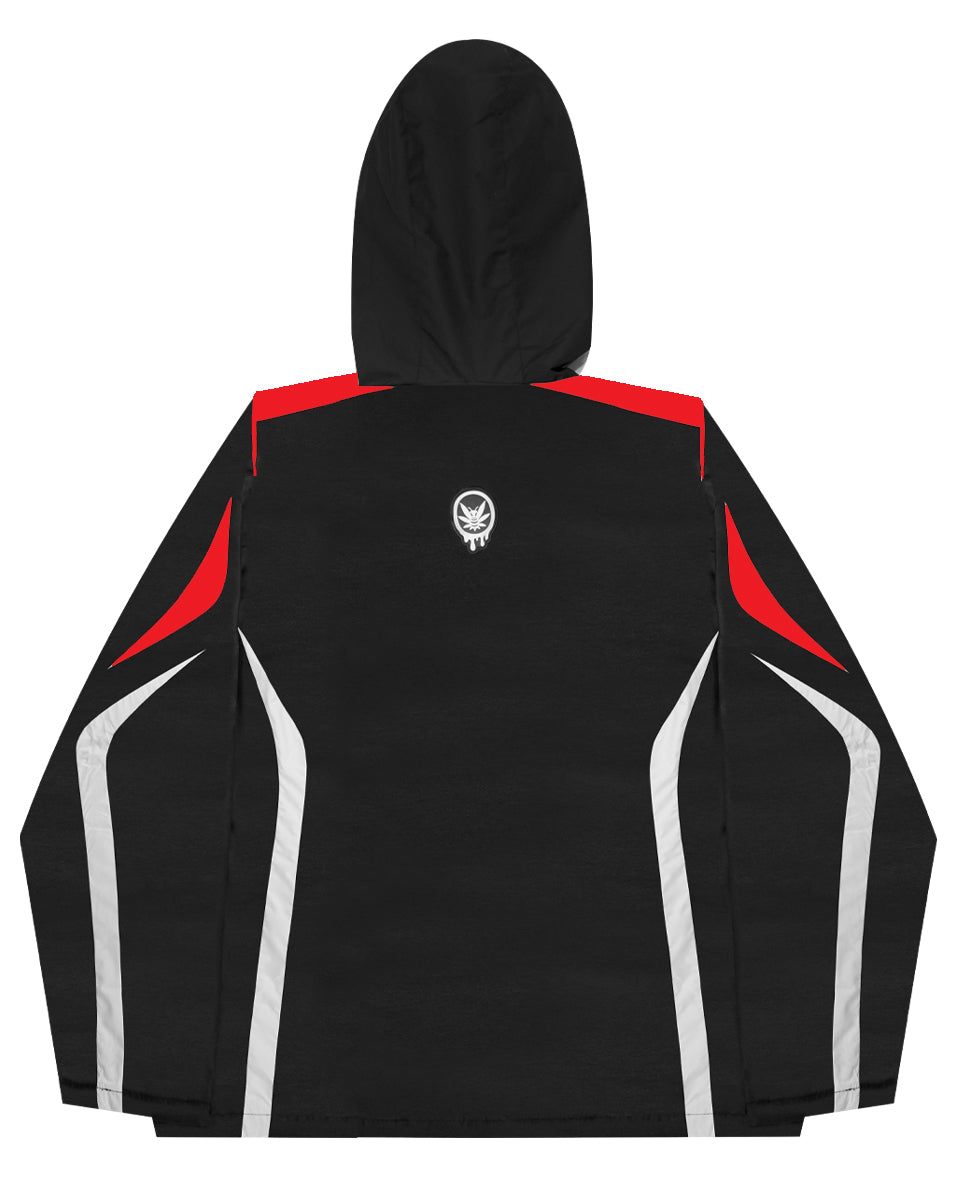 Windbreaker Jacket Black & Red