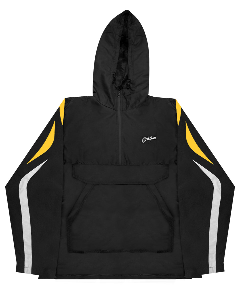 Windbreaker Jacket Black & Yellow