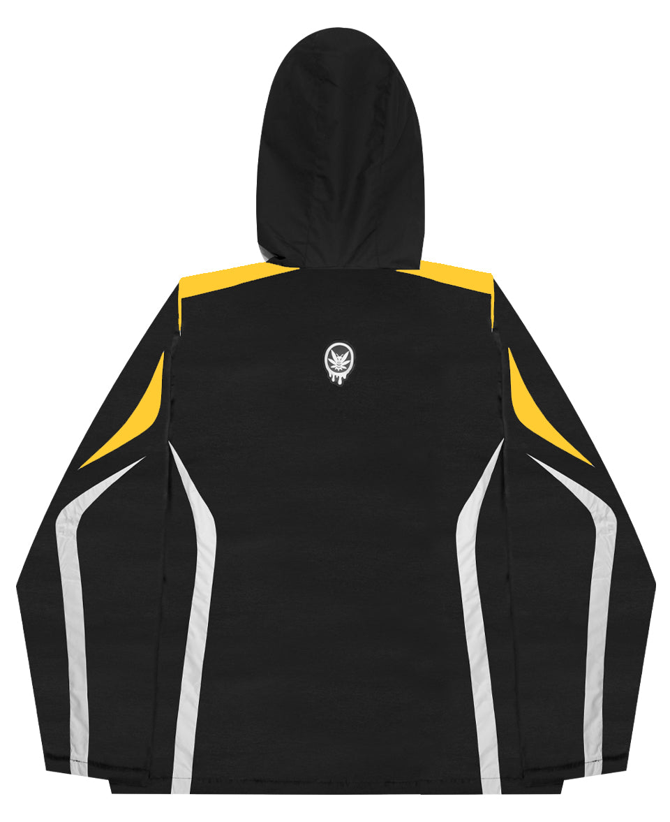 Windbreaker Jacket Black & Yellow