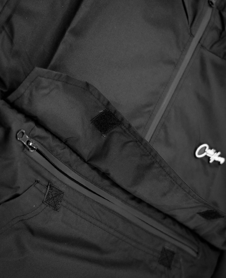 Windbreaker Jacket Black & Yellow