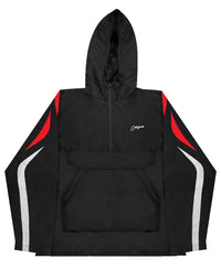 Windbreaker Jacket Black & Red