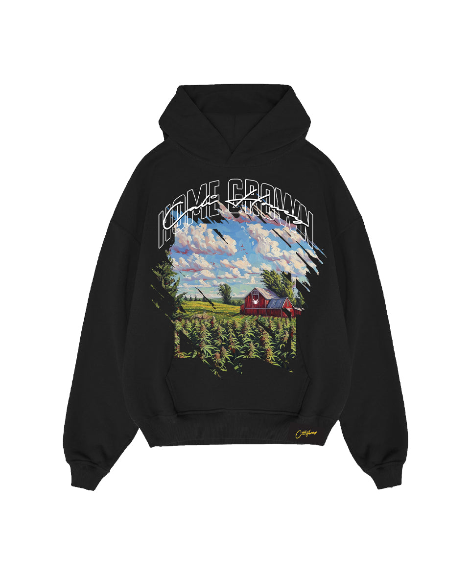 Home Grown Black Hoodie