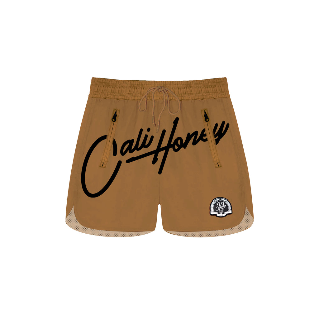 Big Logo Shorts Tan