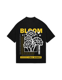 Bloom T-Shirt Black w Yellow