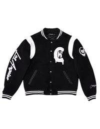 Varsity Jacket Black / White