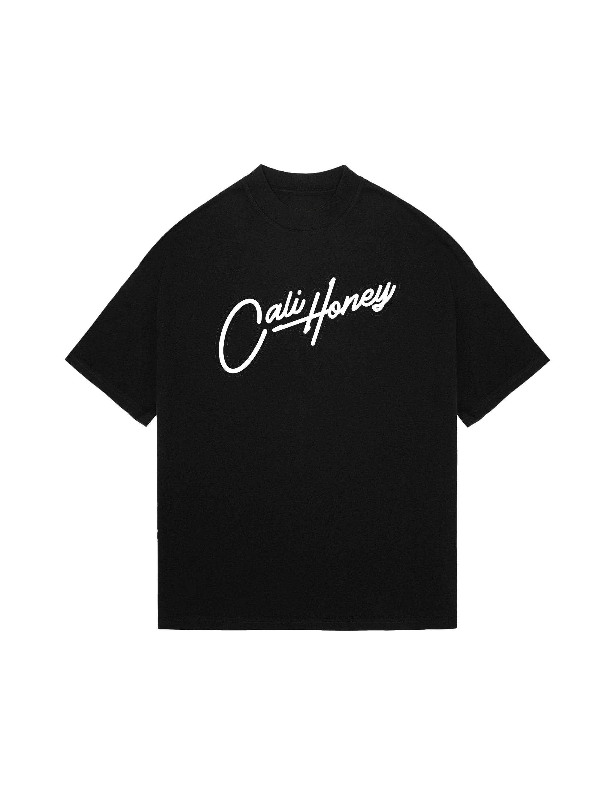 Big Cursive Logo T-Shirt Black