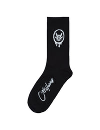 White Drip Logo w Signature Sock
