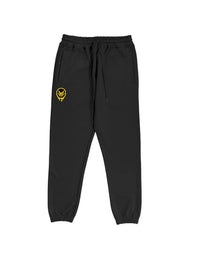 Gold Logo Black Sweatpants