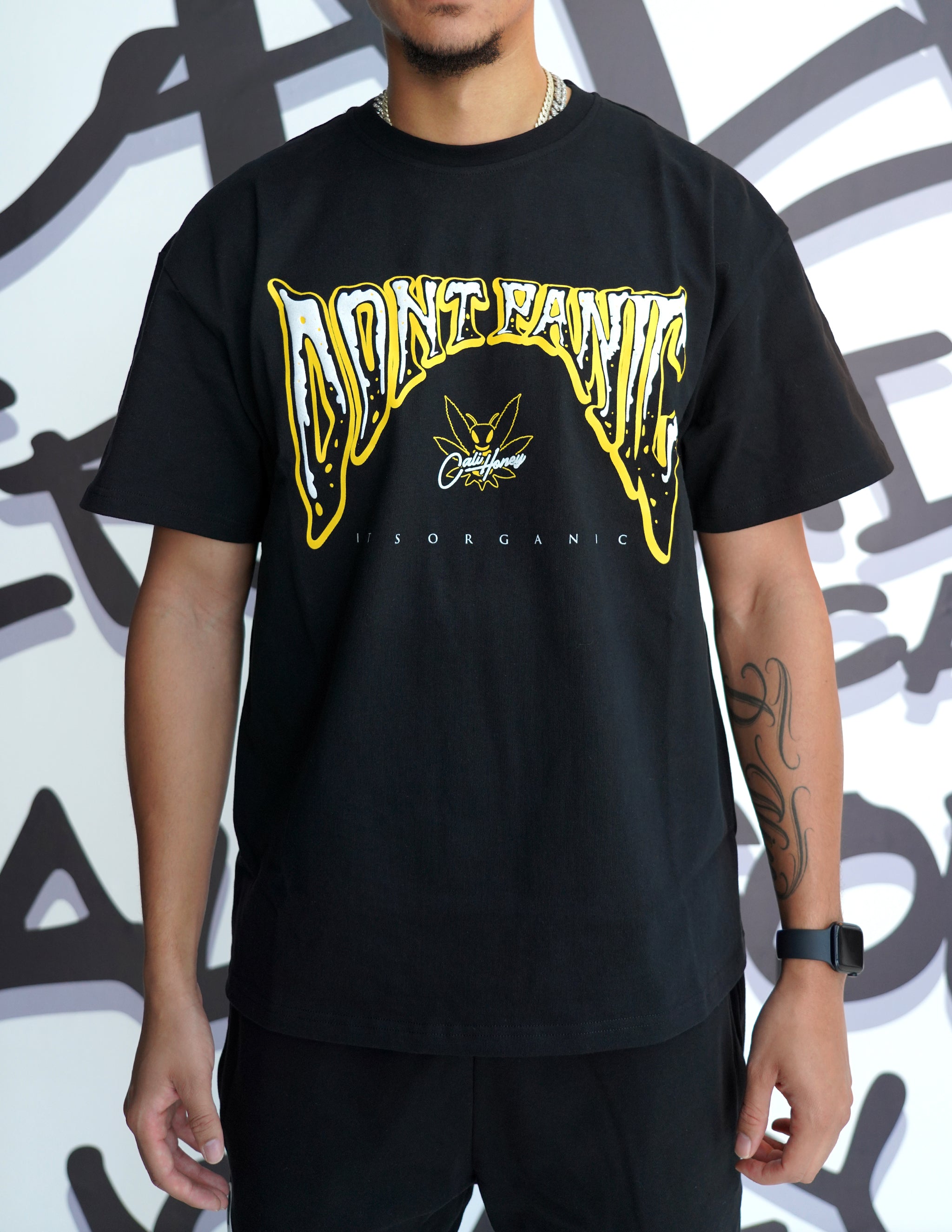 Don't Panic T-Shirt Black