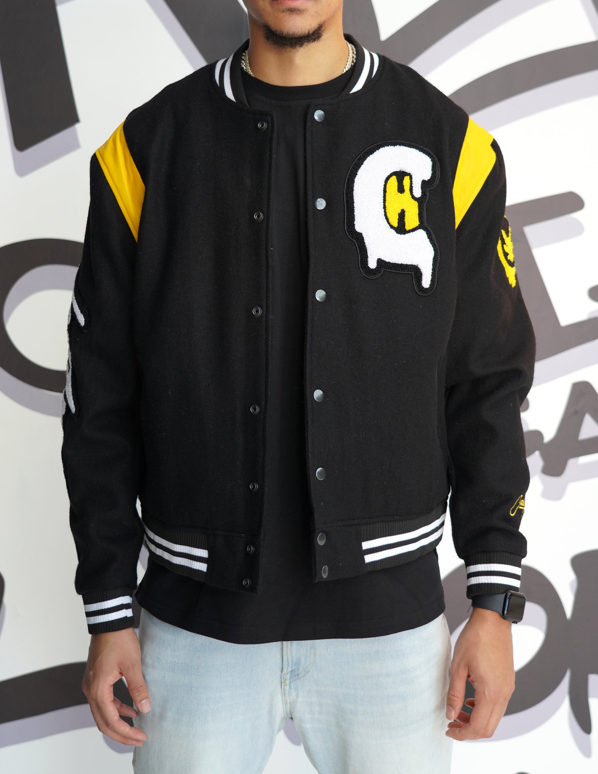 Varsity Jacket Black / Gold