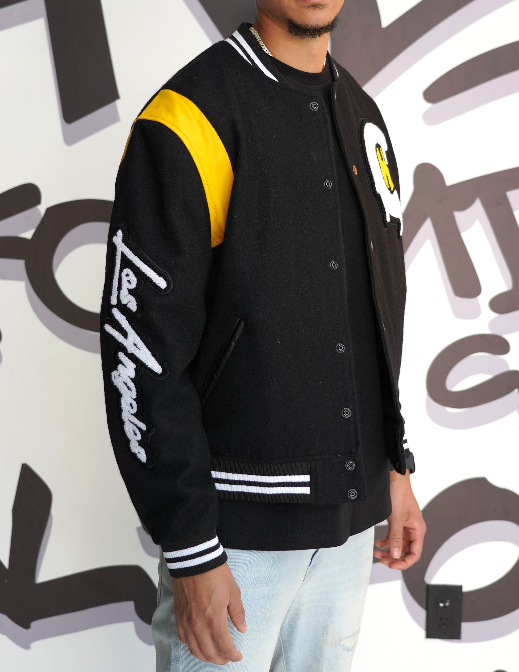 Varsity Jacket Black / Gold