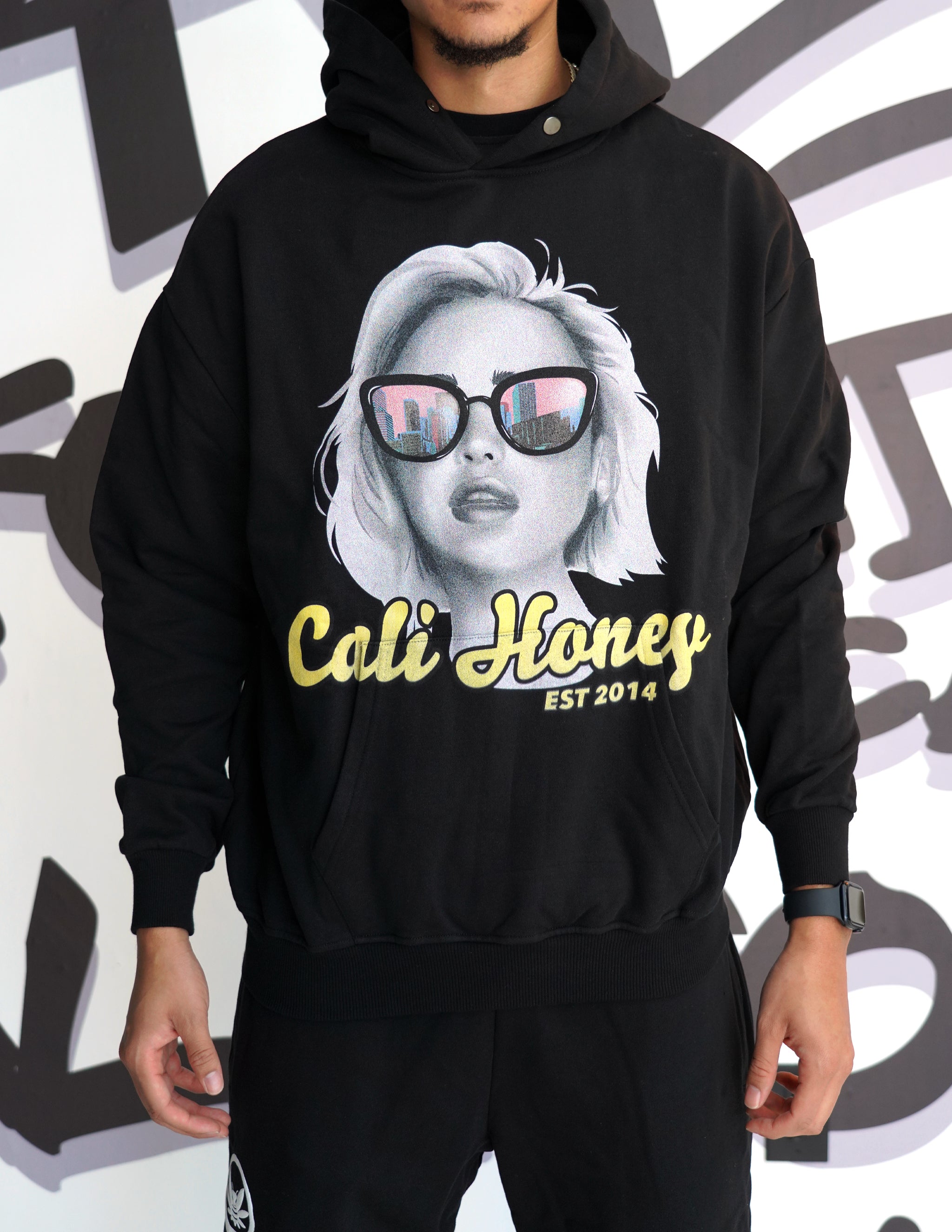Girl Black Hoodie Black